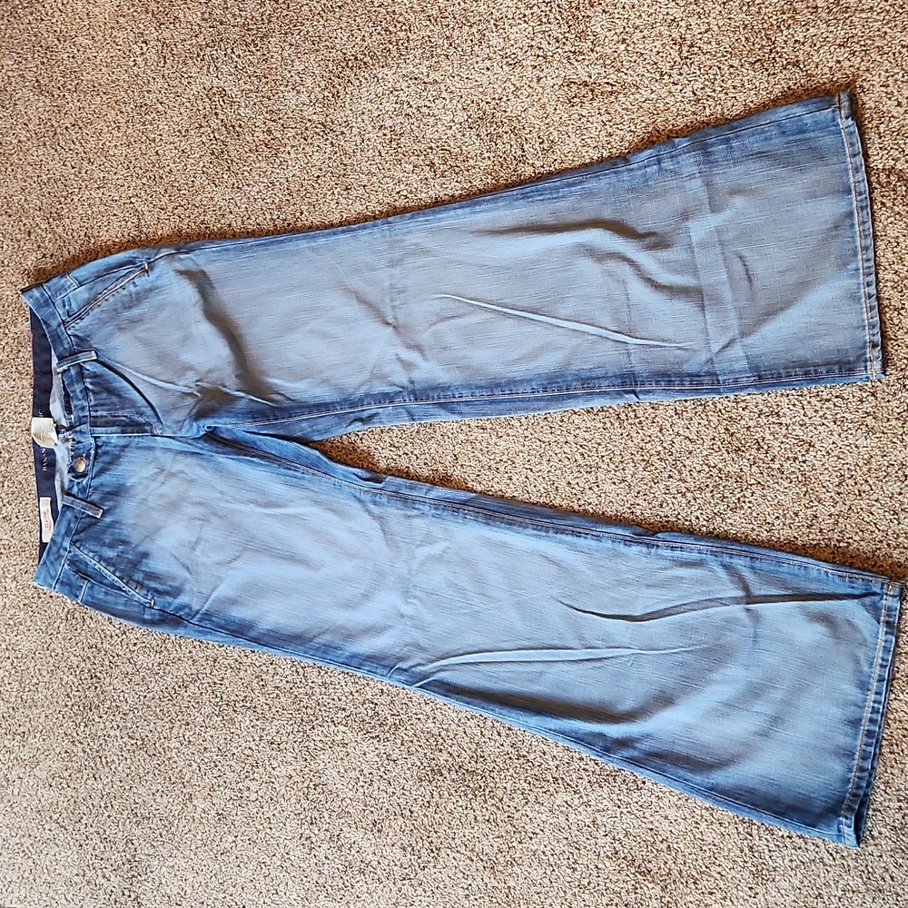 Banana Republic Blue Flare Wide Leg Denim - Picture 6 of 12